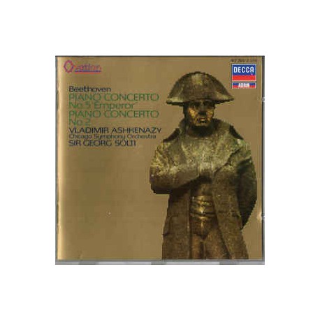 Beethoven - Ashkenazy, Solti, Chicago Symphony Orchestra‎– Piano Concerto No. 5 'Emperor' / Piano Concerto No. 2