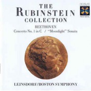 Beethoven, Arthur Rubinstein, Erich Leinsdorf, Boston Symphony Orchestra ‎– Concerto No.1, Moonlight Sonata