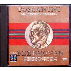 Beethoven - Toscanini, NBC Symphony Orchestra ‎– Symphonies Nos. 2 And 7