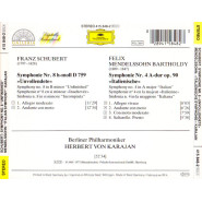 SCHUBERT : Symphonie nr.8 "Unvollendete" MENDELSSOHN : "Italienische Symphonie " / Karajan