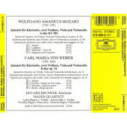 MOZART - WEBER : Klarinettenquintette - Brunner/Hagen Quartett